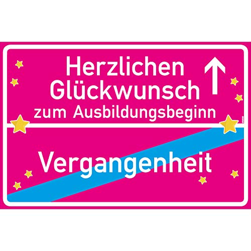 vanva Herzlichen Glückwunsch zum Ausbildungsbeginn Ortsschild Viel Glück Für Die Zukunft Schild 30x20 cm Alles Gute Für Die Zukunft Stempel Wunsch Für Die Zukunft Karte Pink vanva Herzlichen Glückwunsch zum Ausbildungsbeginn Ortsschild Viel Glück Für Die Zukunft Schild 30x20 cm Alles Gute Für Die Zukunft Stempel Wunsch Für Die Zukunft Karte Pink von vanva