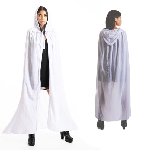 Various Langer Umhang mit Kapuze, Samt, Vampir-Kostüm, Halloween, Umhang, Mittelalter, Kostüm für Karneval und Halloween, Umhang für Erwachsene für Damen und Herren, 150 cm von various