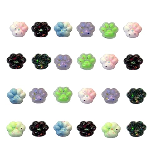 24 Stück Katzenpfoten, Taba Squishy Paw, Katzenpfote, Fidget-Spielzeug, Quetschspielzeug in vielen Farben, für Kinder, Erwachsene, Jungen, Mädchen, Geburtstagsparty, Angst, Entspannung, Geschenke (24 24 Stück Katzenpfoten, Taba Squishy Paw, Katzenpfote, Fidget-Spielzeug, Quetschspielzeug in vielen Farben, für Kinder, Erwachsene, Jungen, Mädchen, Geburtstagsparty, Angst, Entspannung, Geschenke (24 von vecora