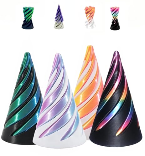 Impossible Cone Fidget Spielzeug, 3D-gedrucktes Spiralkegel-Spielzeug, unmögliche Pyramiden-Passthrough-Skulptur, Fidget-Spielzeug für Kinder und Erwachsene, Schreibtisch-Dekoration für Zuhause, Büro, Impossible Cone Fidget Spielzeug, 3D-gedrucktes Spiralkegel-Spielzeug, unmögliche Pyramiden-Passthrough-Skulptur, Fidget-Spielzeug für Kinder und Erwachsene, Schreibtisch-Dekoration für Zuhause, Büro, von vecora