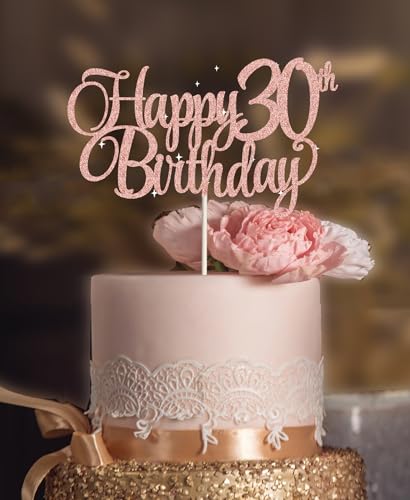 30. Geburtstag Dekorationen für Frauen, 30 Kuchenaufsätze, 30. Geburtstag, rosa Glitzer, 30. Geburtstag Kuchendekoration, 30 Dekorationen für Kuchen 30. Geburtstag Dekorationen für Frauen, 30 Kuchenaufsätze, 30. Geburtstag, rosa Glitzer, 30. Geburtstag Kuchendekoration, 30 Dekorationen für Kuchen von veegood