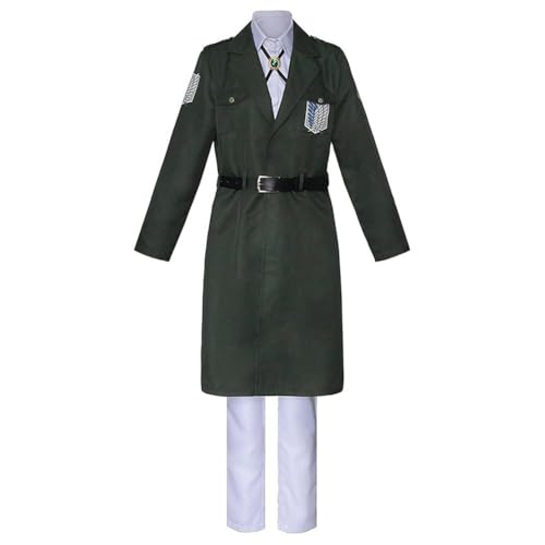 vewoza Anime Cosplay Kostüm Eren Jaeger/Reiner Braun/Levi Cosplay Outfits Fancy Kostüm für Party (Typ 1, XXL) von vewoza