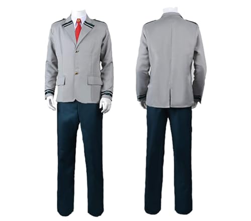 vewoza MHA Cosplay Outfit Schuluniform MHA Todoroki/Bakugou/Midoriya Izuku/Uraraka Ochako Cosplay MHA Kostüm Halloween Karneval (Mha 1, M) von vewoza