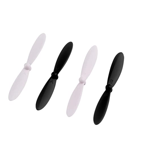 vhbw 4X Propeller kompatibel mit Hubsan X4 H107, X4 H107C, X4 H107 LED, X4 H107G (FPV) (Camera) Drohne - 2 Paar Ersatzpropeller, Selbstsichernd von vhbw