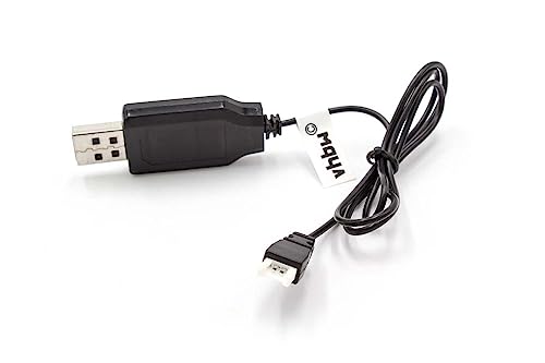 vhbw USB Ladekabel kompatibel mit Hubsan H107L C, H107L C D, U816, V930, V977, X4 H107 Drohne, Quadcopter - 50cm Ersatzkabel von vhbw