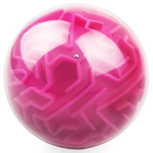 victob Sequentieller 3D-Gedächtnis-Ball, Puzzle-Spielzeug, Geschenke für Kinder und Erwachsene, Herausforderungen, Spielliebhaber, winzige Bälle, Gehirn-Teaser-Spiel (Rot) von victob