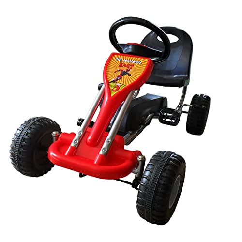 vidaXL Pedal Gokart 89x52x51cm Rot Kinderfahrzeug Tretauto Gokart Rennkart von vidaXL