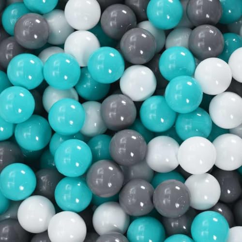 vidaXL 250x Spielball für Baby-Bällebad Ballpool Kugelbad Bälle Plastikbälle Spielbälle Kinderbälle Babybälle Bällebadbälle Mehrfarbig von vidaXL