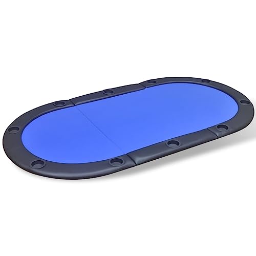 vidaXL Faltbare Poker-Tischauflage für 10 Spieler Pokertischauflage Poker Blau vidaXL Faltbare Poker-Tischauflage für 10 Spieler Pokertischauflage Poker Blau von vidaXL