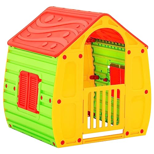 vidaXL Kinderspielhaus UV-beständig Spielhaus Garten Kinderhaus Gartenhaus für Kinder Fantasiespielzeug Innen Außen Spielzeug 102x90x109cm vidaXL Kinderspielhaus UV-beständig Spielhaus Garten Kinderhaus Gartenhaus für Kinder Fantasiespielzeug Innen Außen Spielzeug 102x90x109cm von vidaXL