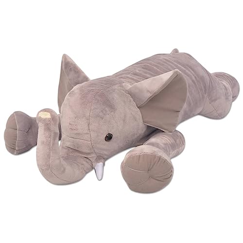 vidaXL Kuscheltier Elefant XXL 120cm Plüschkrokodil Plüschtier Stofftier von vidaXL