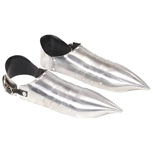 vidaXL Mittelalterliche Ritterrüstung Eisenschuhe Replik für LARP Kostüme Verstellbarer Lederriemen Sabaton Stahlschuhe Ritterschuhe Ritter Rüstung Silbern Stahl vidaXL Mittelalterliche Ritterrüstung Eisenschuhe Replik für LARP Kostüme Verstellbarer Lederriemen Sabaton Stahlschuhe Ritterschuhe Ritter Rüstung Silbern Stahl von vidaXL