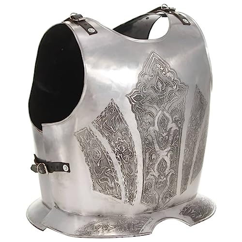 vidaXL Mittelalterlicher Ritter Brustpanzer Kürass Brustplatte Ritterrüstung Replik für LARP Cosplay Halloween-Party Ritter Rüstung Reenactment Silbern Stahl vidaXL Mittelalterlicher Ritter Brustpanzer Kürass Brustplatte Ritterrüstung Replik für LARP Cosplay Halloween-Party Ritter Rüstung Reenactment Silbern Stahl von vidaXL