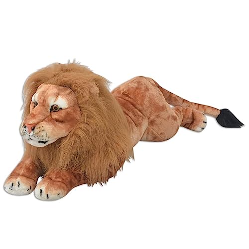 vidaXL Plüschlöwe Löwe Stofftier Plüschtier Plüsch Kuscheltier Kind Braun XXL vidaXL Plüschlöwe Löwe Stofftier Plüschtier Plüsch Kuscheltier Kind Braun XXL von vidaXL