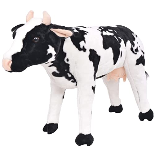 vidaXL Plüschtier Stehend Kuh Plüschspielzeug Kuscheltier Stofftier Geschenk Spielzeug für Kinder XXL Schwarz Weiß Stahlrahmen Plüsch vidaXL Plüschtier Stehend Kuh Plüschspielzeug Kuscheltier Stofftier Geschenk Spielzeug für Kinder XXL Schwarz Weiß Stahlrahmen Plüsch von vidaXL