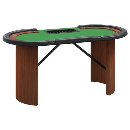 vidaXL Pokertisch, Spieltisch mit Chipablage Getränkehaltern, Klappbarer Poker Tisch in Casinoqualität, Casino Kartenspiel Tisch für 10 Spieler, Grün vidaXL Pokertisch, Spieltisch mit Chipablage Getränkehaltern, Klappbarer Poker Tisch in Casinoqualität, Casino Kartenspiel Tisch für 10 Spieler, Grün von vidaXL