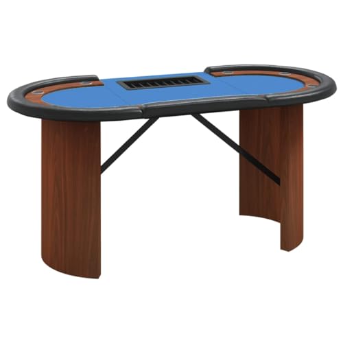 vidaXL Pokertisch, Spieltisch mit Chipablage Getränkehaltern, Poker Tisch in Casinoqualität, Casino Kartenspiel Tisch für 10 Spieler, Blau vidaXL Pokertisch, Spieltisch mit Chipablage Getränkehaltern, Poker Tisch in Casinoqualität, Casino Kartenspiel Tisch für 10 Spieler, Blau von vidaXL