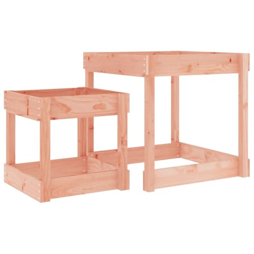 vidaXL Sand Spieltisch 2 STK., Kinderspieltisch mit Spielflächen für Außenbereich, Sandtisch Sandkastentisch Matschtisch, Massivholz Douglasie vidaXL Sand Spieltisch 2 STK., Kinderspieltisch mit Spielflächen für Außenbereich, Sandtisch Sandkastentisch Matschtisch, Massivholz Douglasie von vidaXL