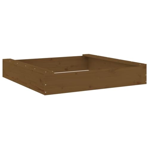 vidaXL Sandkasten, Quadratisch Sandkiste mit Sitzen, Sandbox mit bodenlosem Design, Holz Spielzeug für Garten Outdoor, Honigbraun Massivholz Kiefer vidaXL Sandkasten, Quadratisch Sandkiste mit Sitzen, Sandbox mit bodenlosem Design, Holz Spielzeug für Garten Outdoor, Honigbraun Massivholz Kiefer von vidaXL