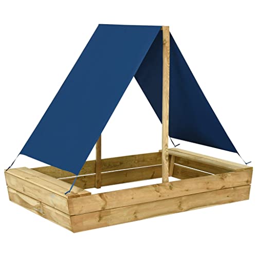 vidaXL Kiefernholz Imprägniert Sandkasten mit Dach Sandbox Sandkiste Spielhaus Holzsandkasten Garten Kinder Holz Spielzeug 160x100x133cm vidaXL Kiefernholz Imprägniert Sandkasten mit Dach Sandbox Sandkiste Spielhaus Holzsandkasten Garten Kinder Holz Spielzeug 160x100x133cm von vidaXL