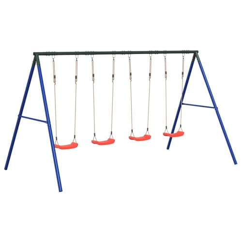 vidaXL Schaukel-Set mit 4 Schaukelsitzen, Schaukel-Set, Gartenschaukel, Outdoor Spielset, Schaukel, Gartenschaukel, Spielgerät für Kinder, Spielgerät vidaXL Schaukel-Set mit 4 Schaukelsitzen, Schaukel-Set, Gartenschaukel, Outdoor Spielset, Schaukel, Gartenschaukel, Spielgerät für Kinder, Spielgerät von vidaXL