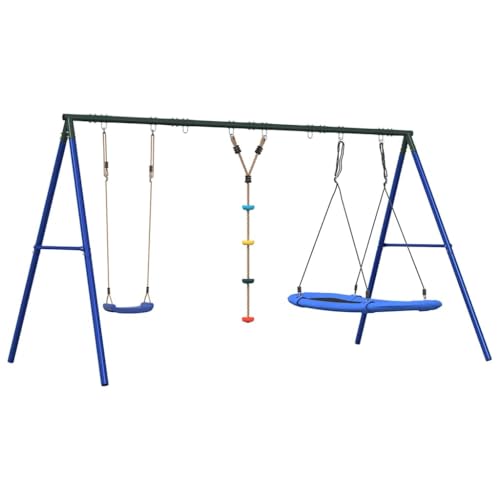 vidaXL Schaukel-Set mit Schaukelsitz Kletterschaukel und Nestschaukel, Schaukel-Set, Gartenschaukel, Outdoor Spielset, Schaukel, Gartenschaukel vidaXL Schaukel-Set mit Schaukelsitz Kletterschaukel und Nestschaukel, Schaukel-Set, Gartenschaukel, Outdoor Spielset, Schaukel, Gartenschaukel von vidaXL