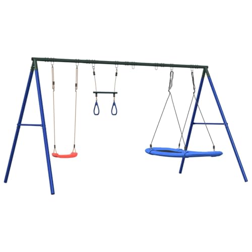 vidaXL Schaukel-Set mit Schaukelsitz Trapez und Nestschaukel, Schaukel-Set, Gartenschaukel, Outdoor Spielset, Schaukel, Gartenschaukel vidaXL Schaukel-Set mit Schaukelsitz Trapez und Nestschaukel, Schaukel-Set, Gartenschaukel, Outdoor Spielset, Schaukel, Gartenschaukel von vidaXL