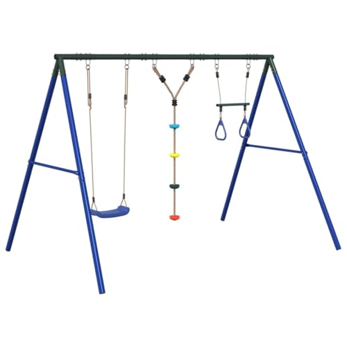 vidaXL Schaukel-Set mit Schaukelsitz Trapez und Strickleiter, Schaukel-Set, Gartenschaukel, Outdoor Spielset, Schaukel, Gartenschaukel vidaXL Schaukel-Set mit Schaukelsitz Trapez und Strickleiter, Schaukel-Set, Gartenschaukel, Outdoor Spielset, Schaukel, Gartenschaukel von vidaXL