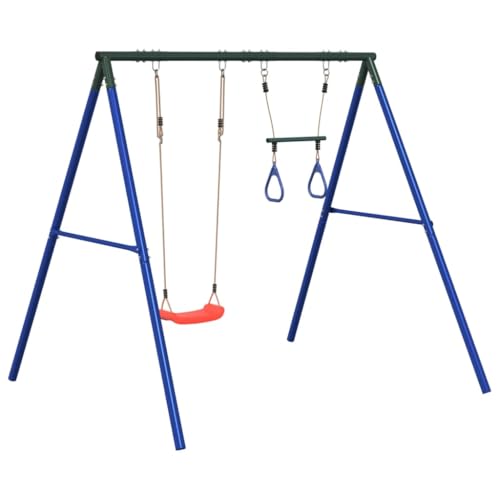 vidaXL Schaukel-Set mit Schaukelsitz und Trapez, Schaukel-Set, Gartenschaukel, Outdoor Spielset, Schaukel, Gartenschaukel, Spielgerät für Kinder vidaXL Schaukel-Set mit Schaukelsitz und Trapez, Schaukel-Set, Gartenschaukel, Outdoor Spielset, Schaukel, Gartenschaukel, Spielgerät für Kinder von vidaXL