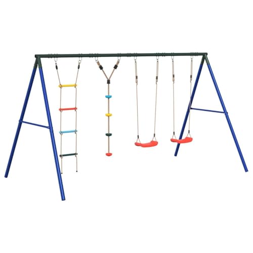vidaXL Schaukel-Set mit Schaukelsitzen Strickleiter Kletterschaukel, Schaukel-Set, Gartenschaukel, Outdoor Spielset, Schaukel, Gartenschaukel vidaXL Schaukel-Set mit Schaukelsitzen Strickleiter Kletterschaukel, Schaukel-Set, Gartenschaukel, Outdoor Spielset, Schaukel, Gartenschaukel von vidaXL