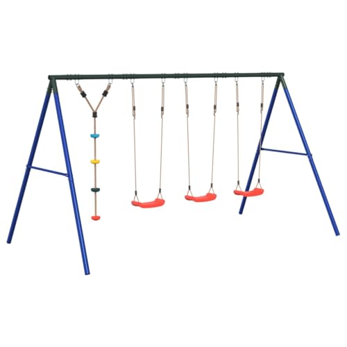 vidaXL Schaukel-Set mit Schaukelsitzen und Kletterschaukel, Schaukel-Set, Gartenschaukel, Outdoor Spielset, Schaukel, Gartenschaukel vidaXL Schaukel-Set mit Schaukelsitzen und Kletterschaukel, Schaukel-Set, Gartenschaukel, Outdoor Spielset, Schaukel, Gartenschaukel von vidaXL