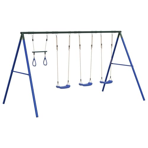 vidaXL Schaukel-Set mit Schaukelsitzen und Trapez, Schaukel-Set, Gartenschaukel, Outdoor Spielset, Schaukel, Gartenschaukel, Spielgerät für Kinder vidaXL Schaukel-Set mit Schaukelsitzen und Trapez, Schaukel-Set, Gartenschaukel, Outdoor Spielset, Schaukel, Gartenschaukel, Spielgerät für Kinder von vidaXL