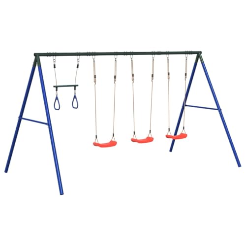 vidaXL Schaukel-Set mit Schaukelsitzen und Trapez, Schaukel-Set, Gartenschaukel, Outdoor Spielset, Schaukel, Gartenschaukel, Spielgerät für Kinder vidaXL Schaukel-Set mit Schaukelsitzen und Trapez, Schaukel-Set, Gartenschaukel, Outdoor Spielset, Schaukel, Gartenschaukel, Spielgerät für Kinder von vidaXL