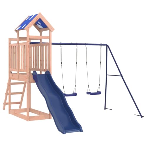 vidaXL Spielturm, Klettergerüst mit Rutsche Schaukeln Leiter, Kinder Kletterturm Spiel-Zubehör für Garten, Holz Spielplatz Spielhaus, Massivholz Douglasie vidaXL Spielturm, Klettergerüst mit Rutsche Schaukeln Leiter, Kinder Kletterturm Spiel-Zubehör für Garten, Holz Spielplatz Spielhaus, Massivholz Douglasie von vidaXL