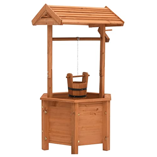 vidaXL Tannenholz Wunschbrunnen Pflanzkübel Brunnen-Design Blumenkübel Blumentopf Pflanzkasten Blumenkasten Garten Dekoration 40x40x84cm vidaXL Tannenholz Wunschbrunnen Pflanzkübel Brunnen-Design Blumenkübel Blumentopf Pflanzkasten Blumenkasten Garten Dekoration 40x40x84cm von vidaXL