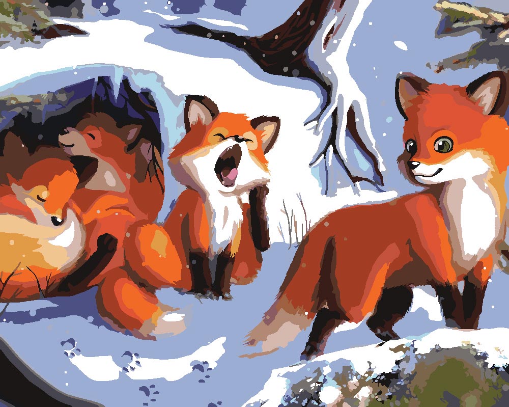 Malen nach Zahlen - Fuchsbau - by Vink, ohne Rahmen Malen nach Zahlen - Fuchsbau - by Vink, ohne Rahmen von vink