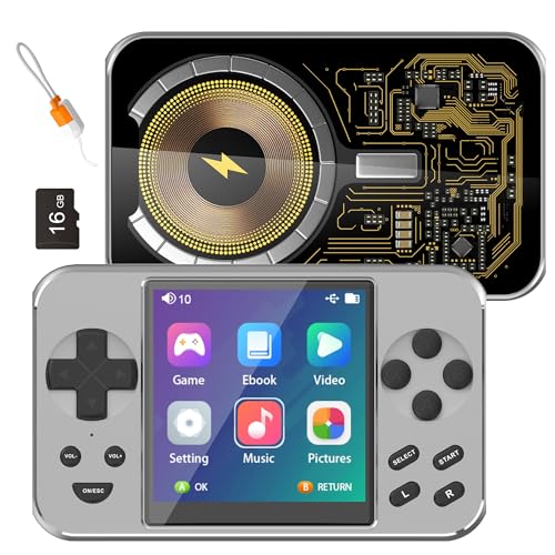 viqee Tragbare Spielkonsole, Retro Handheld Game Console, Silber von viqee