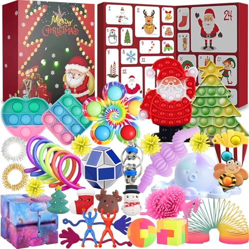 Fidget Advent Calendar 2025, Christmas Countdown Calendar with 24 Unique Toys, Surprises from Sensory Gadgets Toys for Kids, Boys, Girls, Christmas Party Gifts (Q) von vita dennis