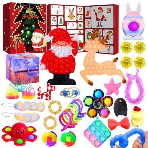 Zappel-Adventskalender 2024, Weihnachts-Countdown-Kalender mit 24 einzigartigen Spielzeugen, Überraschungen von Sensory Gadgets Spielzeug für Kinder, Jungen, Mädchen, Weihnachtsfeier Geschenke(T) Zappel-Adventskalender 2024, Weihnachts-Countdown-Kalender mit 24 einzigartigen Spielzeugen, Überraschungen von Sensory Gadgets Spielzeug für Kinder, Jungen, Mädchen, Weihnachtsfeier Geschenke(T) von vita dennis