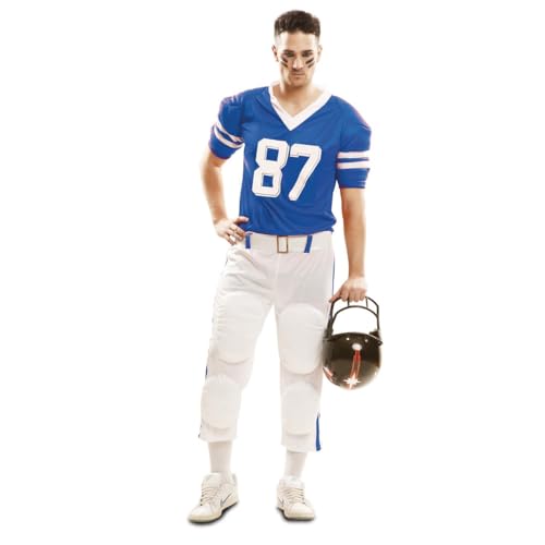 viving 225-159065 Rugby-Kostüm, Blau, T-Shirt, Gürtel und Hose, Größe XXXL viving 225-159065 Rugby-Kostüm, Blau, T-Shirt, Gürtel und Hose, Größe XXXL von viving