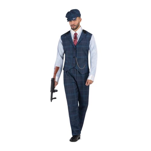 viving 225-159251 Irisches Gangster-Kostüm, Hemd mit Weste und Kette, Krawatte mit Haarspange und Hose, Größe L viving 225-159251 Irisches Gangster-Kostüm, Hemd mit Weste und Kette, Krawatte mit Haarspange und Hose, Größe L von viving