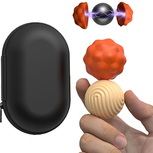 vnfsmy 40,9 mm Extragroßes Magnetische Fidget Toys, 2 Stück Magnetkugeln Stressball Silikon Sensorik Spielzeug, Magnetische Anziehungskraft Stress Bälle mit Silikonhülle, Sensorisches Spielzeug vnfsmy 40,9 mm Extragroßes Magnetische Fidget Toys, 2 Stück Magnetkugeln Stressball Silikon Sensorik Spielzeug, Magnetische Anziehungskraft Stress Bälle mit Silikonhülle, Sensorisches Spielzeug von vnfsmy