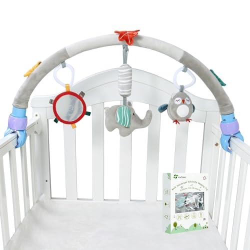 vocheer Reisebogen Stubenwagen, ideal für Kinderbetten, Kinderwagen, Zubehör und Wippen, Aktivität stimuliert die Sinne und motorischen Fähigkeiten des Babys, für Mädchen und Jungen, 0–12 Monate, vocheer Reisebogen Stubenwagen, ideal für Kinderbetten, Kinderwagen, Zubehör und Wippen, Aktivität stimuliert die Sinne und motorischen Fähigkeiten des Babys, für Mädchen und Jungen, 0–12 Monate, von vocheer