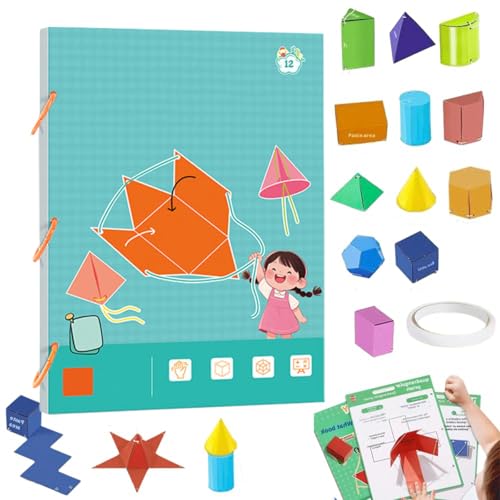 Pull String 3D Geometry Learning Book, Pull String 3D Geometrie Lernbuch, Boutiquefortun 3D Spielzeug mit 9/12/15 Feststoffe, Lehren Volumen & Oberfläche Formeln, Geometrie für Anfänger (12 Modell) Pull String 3D Geometry Learning Book, Pull String 3D Geometrie Lernbuch, Boutiquefortun 3D Spielzeug mit 9/12/15 Feststoffe, Lehren Volumen & Oberfläche Formeln, Geometrie für Anfänger (12 Modell) von vokkrv