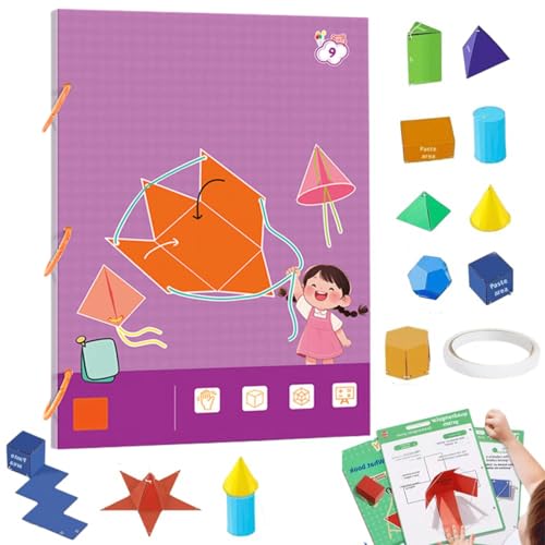 Pull String 3D Geometry Learning Book, Pull String 3D Geometrie Lernbuch, Boutiquefortun 3D Spielzeug mit 9/12/15 Feststoffe, Lehren Volumen & Oberfläche Formeln, Geometrie für Anfänger (9 Modell) Pull String 3D Geometry Learning Book, Pull String 3D Geometrie Lernbuch, Boutiquefortun 3D Spielzeug mit 9/12/15 Feststoffe, Lehren Volumen & Oberfläche Formeln, Geometrie für Anfänger (9 Modell) von vokkrv