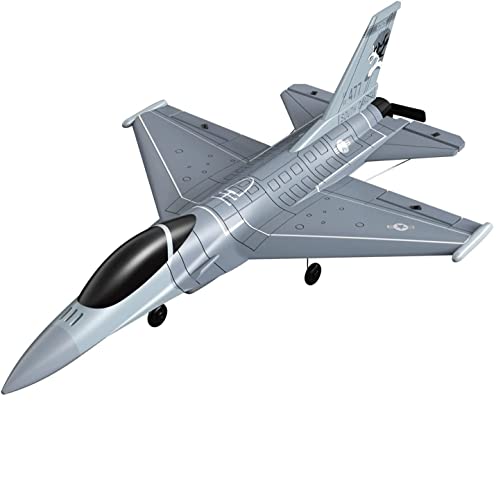 VOLANTEXRC RC Flugzeug F16 PNP Version ohne Batterie ohne Fernbedienung mit 6 Achsen Kreiselstabilisator und EIN Tasten Kunstflugfunktion Einfach zu fliegen für Anfänger von VOLANTEXRC