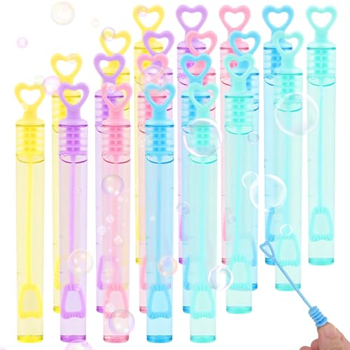 Volumoon 20 Stück Mini Seifenblasen Set, Seifenblasenstab (Keine Blasenlösung), Seifenblasen Kinder, seifenblasen kleine Flaschen, für Kinder Geschenk Hochzeit und Geburtstagsfeier von volumoon