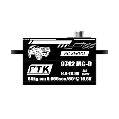PTK Digital Squat Servo 85KG 180° Metal Gear Low Profile 1:10RX4 Drift Machine 1:12RC car Upgrade Parts von votik