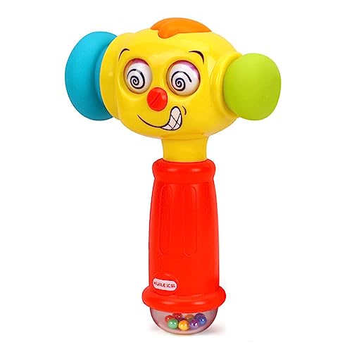 vreplrse Baby Hammer Spielzeug, das musikalisches Licht Spielzeug hämmert, batteriebetriebenes Eltern Kind veränderbares Hand Trainings Übungs Unterhaltung von vreplrse