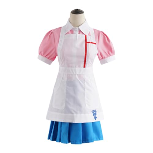 vreplrse Super Dangan 2 Mikan Tsumiki Cosplay Kostüm, niedliches, bequemes und modisches Baumwoll Cosplay Krankenschwester Uniform Komplettset, Wie gezeigt, XL von vreplrse